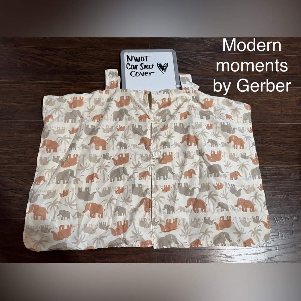 Elephant Print Car Seat Cover/drap